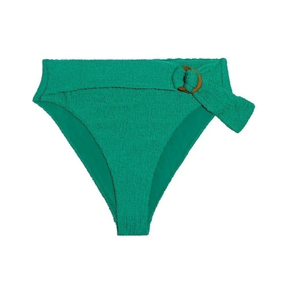 NWOT ONIA Anais belted shirred high-rise bikini bottom, size - XS $120